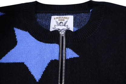 AMBIANCE NOIR STAR CARDIGAN