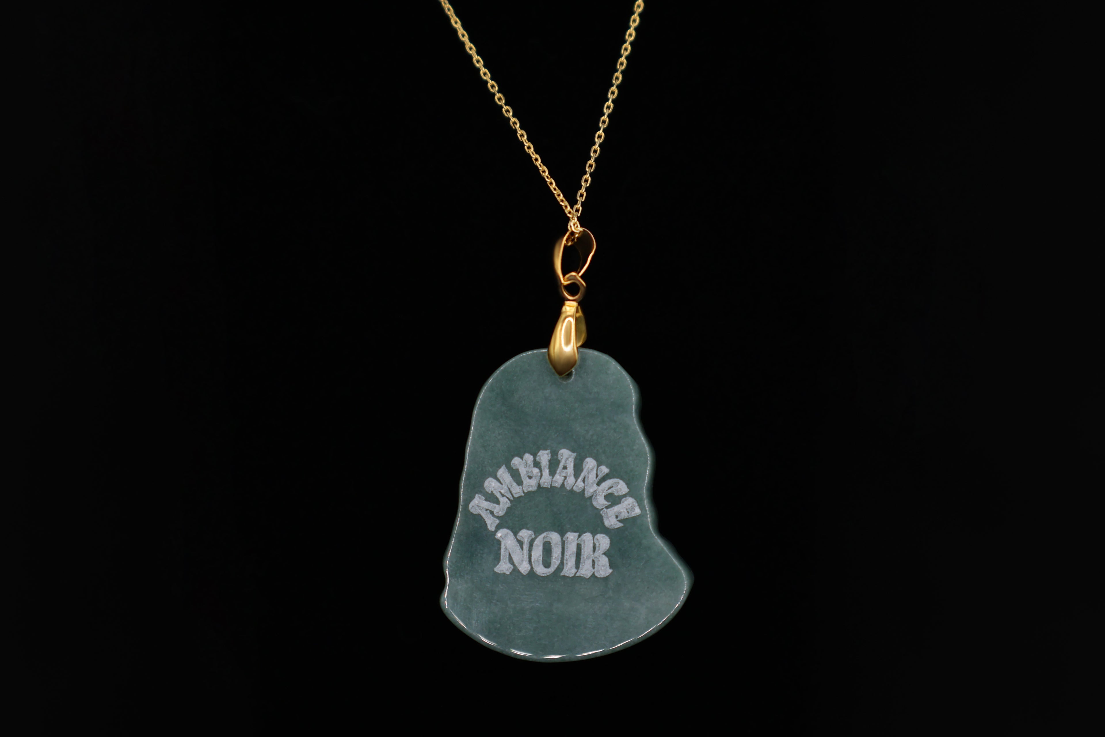 Ambiance Noir Jade Jesus Piece (logo engraved)