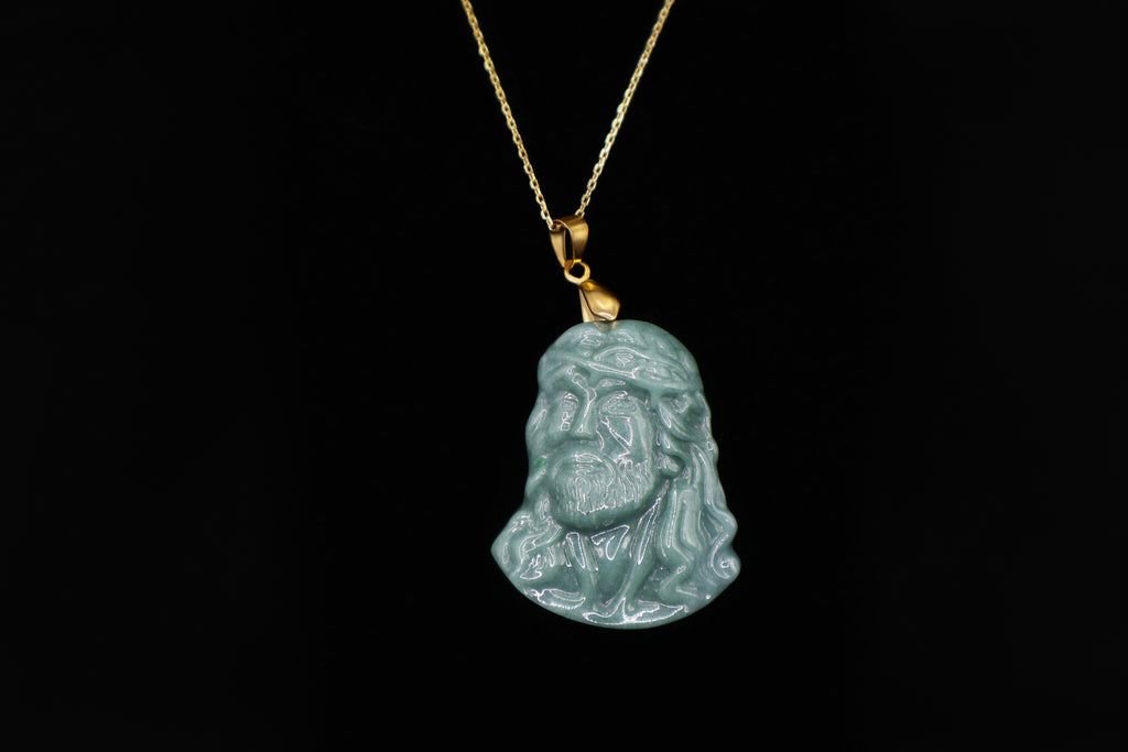 Ambiance Noir Jade Jesus Piece (logo engraved)