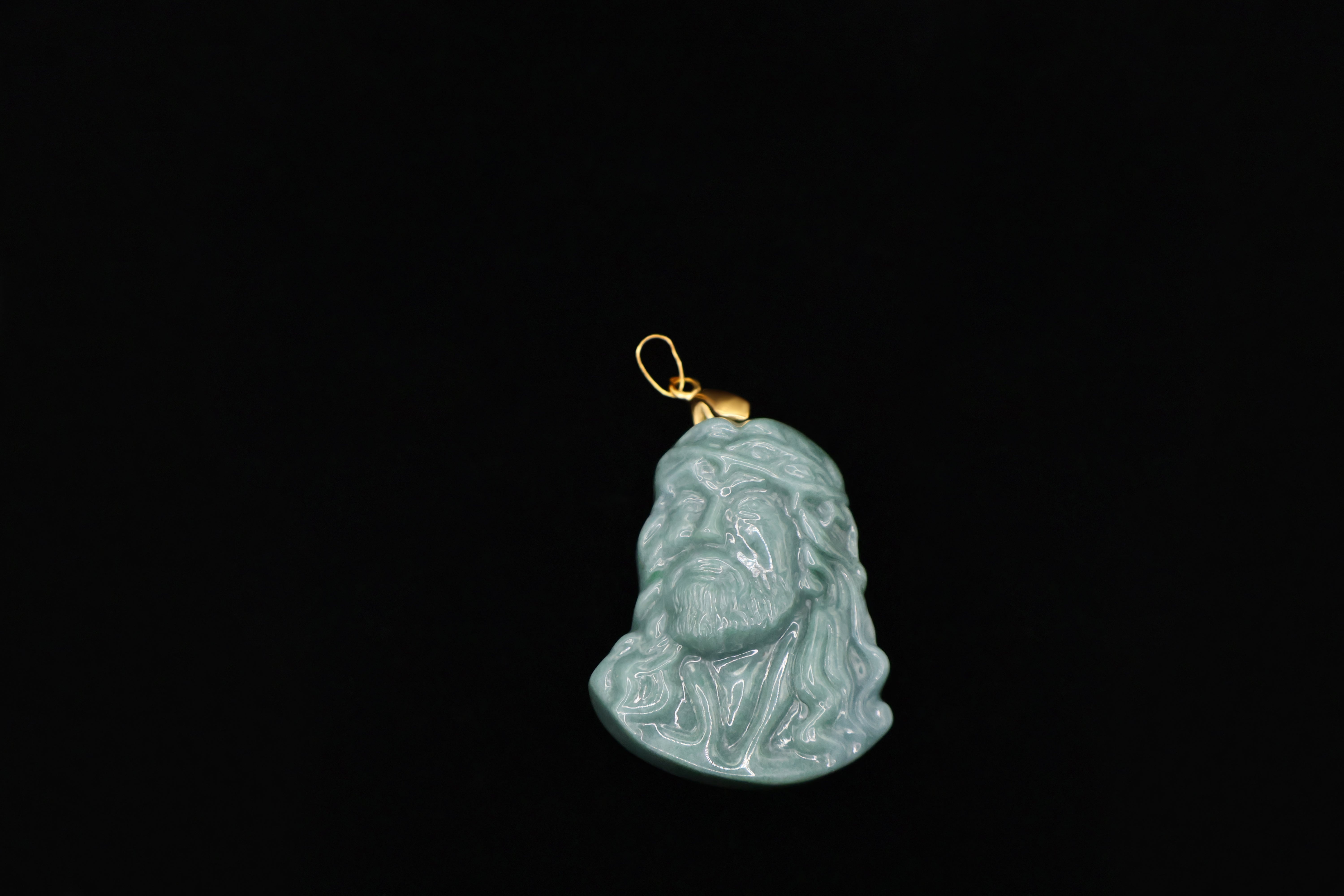 Ambiance Noir Jade Jesus Piece (logo engraved)
