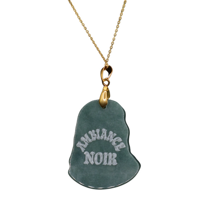 Ambiance Noir Jade Jesus Piece (logo engraved)